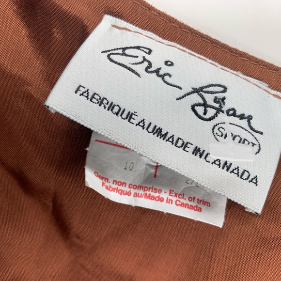 Vintage Ginger Brown Western Embroidered Vest and Skirt Two Piece - Picture 9 of 15